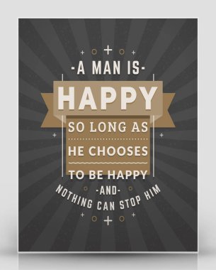 Vintage ilham ve motivasyon teklif tipografik poster. Siyah ve kahverengi renkleri dokulu arka plan ile. Vektör alıntı poster mockup şablonu