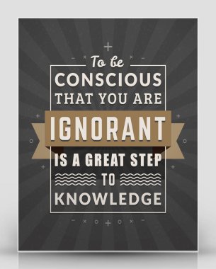 Vintage ilham ve motivasyon teklif tipografik poster. Siyah ve kahverengi renkleri dokulu arka plan ile. Vektör alıntı poster mockup şablonu