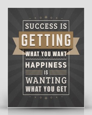 Vintage ilham ve motivasyon teklif tipografik poster. Siyah ve kahverengi renkleri dokulu arka plan ile. Vektör alıntı poster mockup şablonu