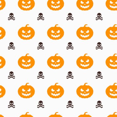 Cadılar Bayramı sorunsuz vektör desen arka plan tasarımı