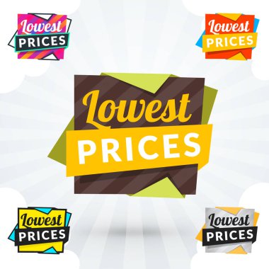 Farklı renk çeşitlerini vektör alışveriş Etiketler set. Vektör tasarım öğeleri