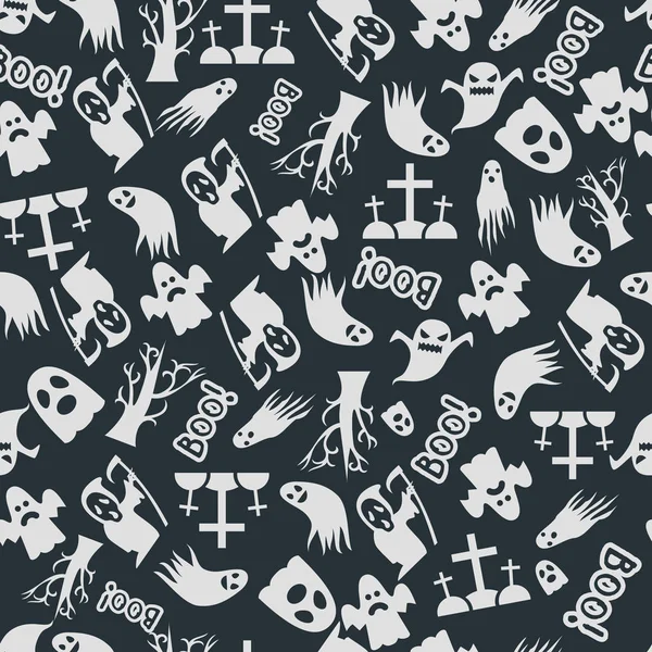 Halloween seamless vector pattern background design — Stock Vector