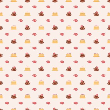 Dikişsiz desen Sevgililer günü. Vektör doku Tebrik Kartpostalı, davet, afiş için