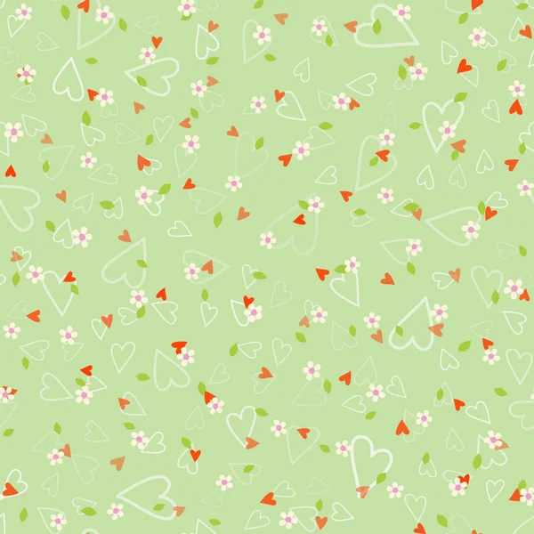 Nahtloses Frühlingsfloralmuster. Vektor-Hintergrund für Einladung, Grußkarte, Tapete und Textil — Stockvektor