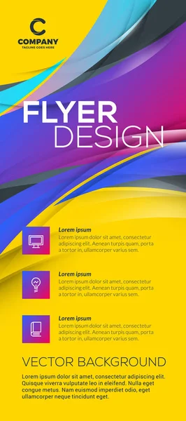 Abstract vector business brochure cover or banner design templates. Folheto de negócios ou cartaz com fundo abstrato — Vetor de Stock