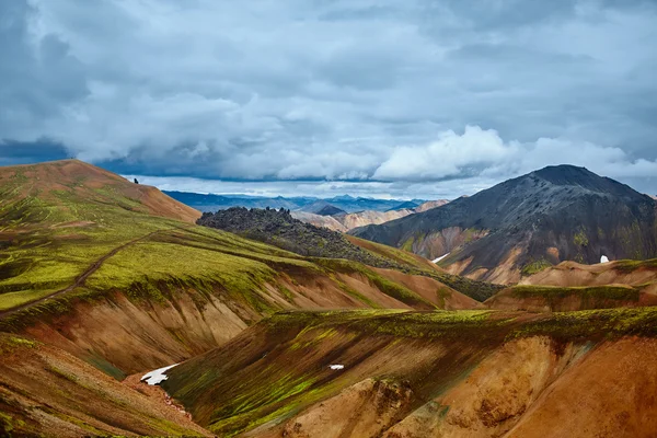 Valley nationalpark landmannalaugar, island — Stockfoto