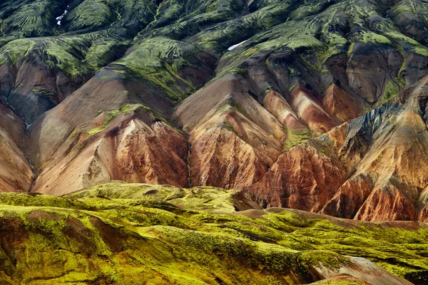 Valley nationalpark landmannalaugar, island — Stockfoto