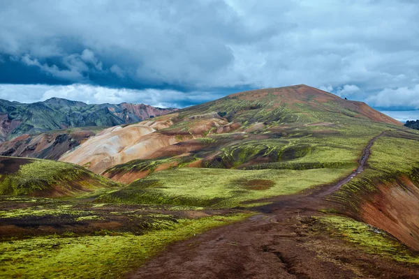 Vadisi Milli Parkı Landmannalaugar, İzlanda — Stok fotoğraf