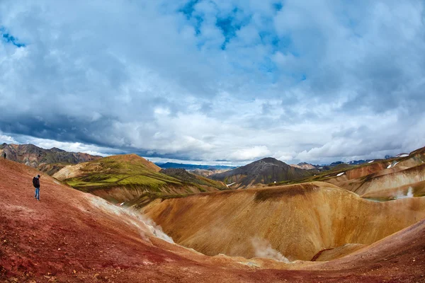 Valley National Park Landmannalaugar, Island — Stock fotografie