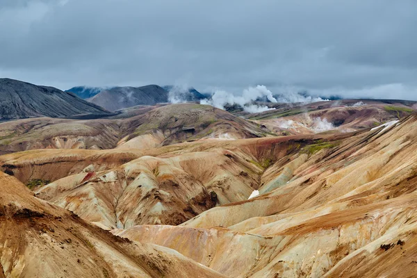 Valley National Park Landmannalaugar, Island — Stock fotografie