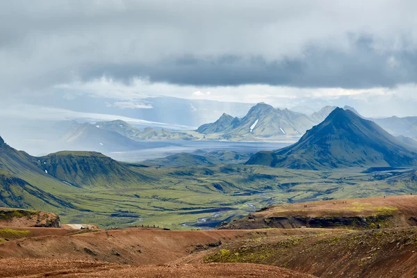 Trekking en Islandia — Foto de Stock