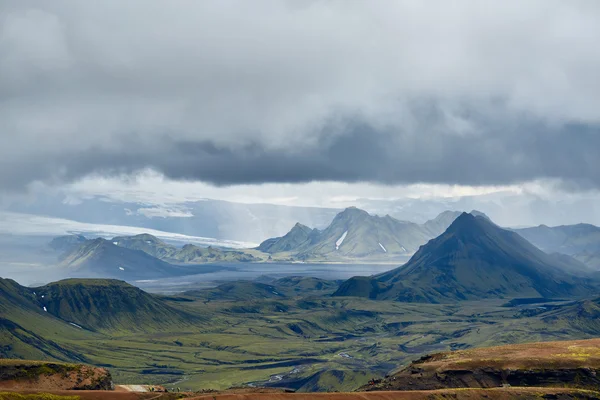 İzlanda da trekking — Stok fotoğraf