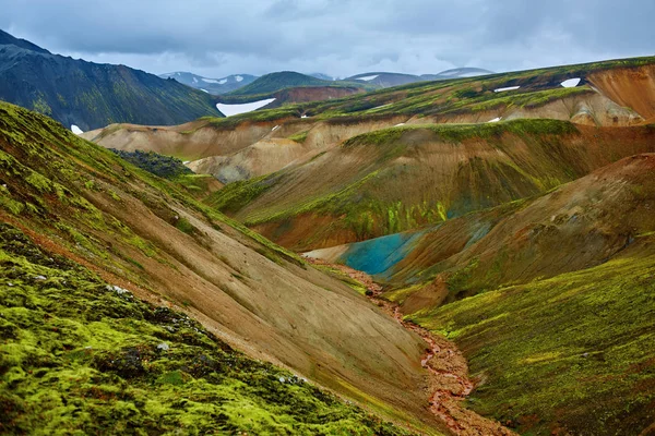 Κοιλάδα του εθνικού πάρκου Landmannalaugar, Ισλανδία — Φωτογραφία Αρχείου