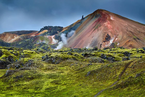 Valley National Park Landmannalaugar, Island — Stock fotografie