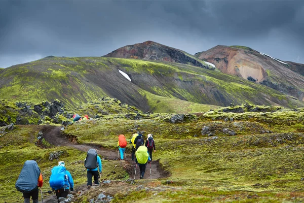 Wanderer in den Bergen — Stockfoto