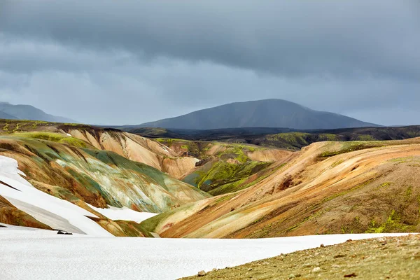 Valley National Park Landmannalaugar, Island — Stock fotografie