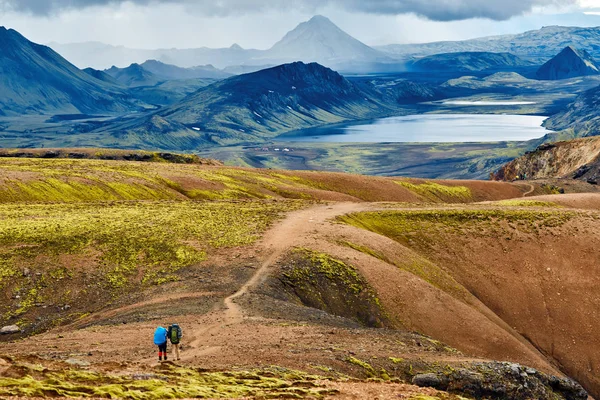 Valley National Park Landmannalaugar, Island — Stock fotografie