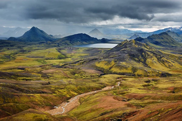 Πεζοπορία στην Ισλανδία — Φωτογραφία Αρχείου