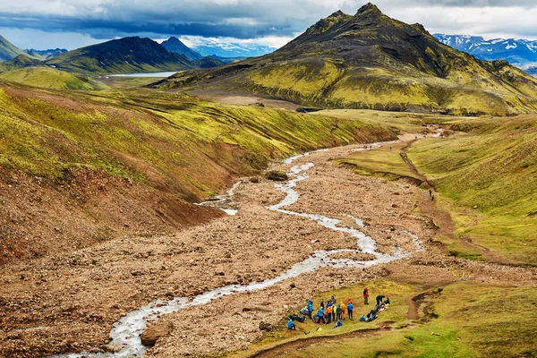 Trekking v Islandu — Stock fotografie