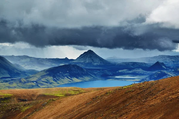 Trekking in Island — Stockfoto