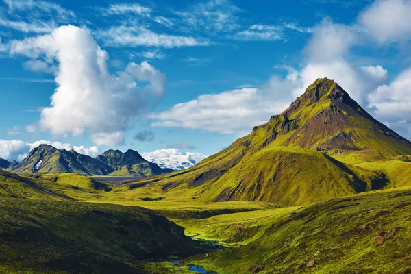 İzlanda da trekking — Stok fotoğraf