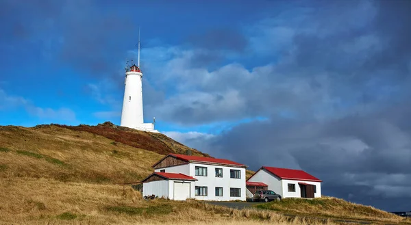 Reykjanesviti, faro islandese più antico della penisola di Reykjanes — Foto Stock