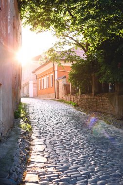 Sokak eski şehir taş bir yol ile