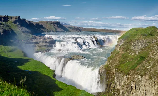 Célèbre cascade Gullfoss dans le sud de l'Islande — Photo