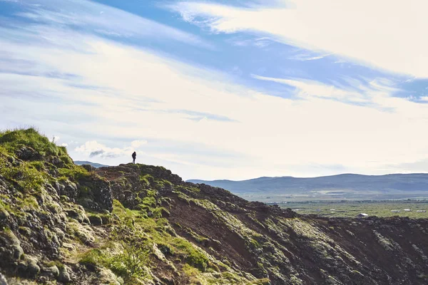 Kuuluisan Haifossin vesiputouksen laakso Etelä-Islannissa — kuvapankkivalokuva