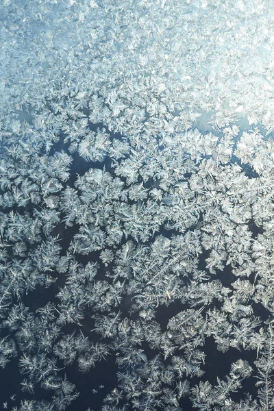 Frostmuster am Fenster — Stockfoto