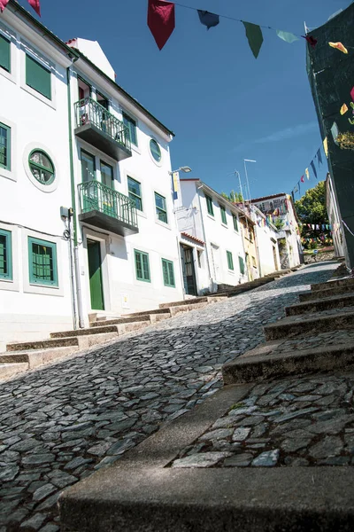 Calles Típicas Del Pueblo Brangana Portugal — Foto de Stock
