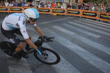İspanya turu Eylül 2018 'de Gökyüzü takımının Mlaga zaman denemesine karşı ilk etap