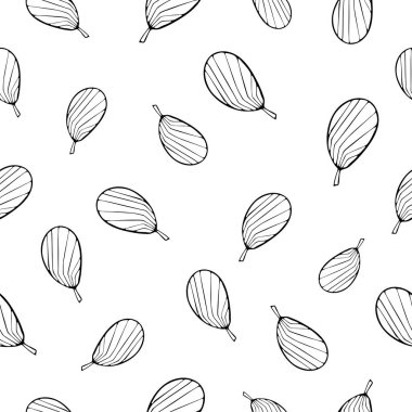 Dekoratif şekillendirilmiş yapraklar. Kusursuz çiçek deseni.