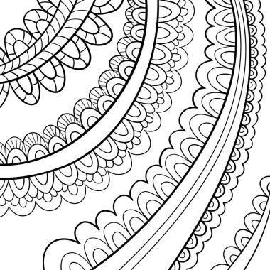 Beyaz arka planda kesintisiz soyut desen. 