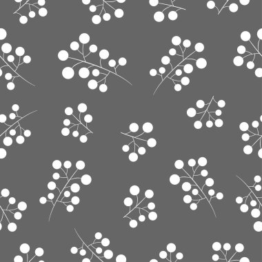 Dallardaki meyveler, vektör illüstrasyonu. Kusursuz doğal desen