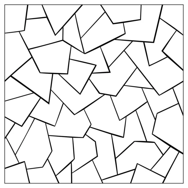 Dekorative Komposition Mit Einfachem Muster Rahmen Auf Weißem Isoliertem Hintergrund — Stockvektor