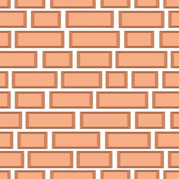 Light Stylized Brick Wall White Background Seamless Material Exterior Pattern — Stock Vector