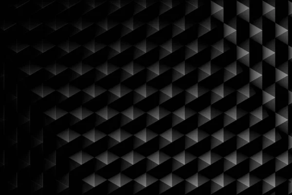 Honeycombs. Background abstract minimalistic black / white texture with many rows of volumetric figures of hexagons lying in the light. Animation. Mobile briquette silver wall.