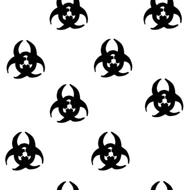 Kusursuz arkaplan işareti zehirli enfeksiyon tehlikesi askeri, gaz kimyasal otaki zehirli enfeksiyonuna karşı koruma, enfeksiyon salgınına karşı koruma