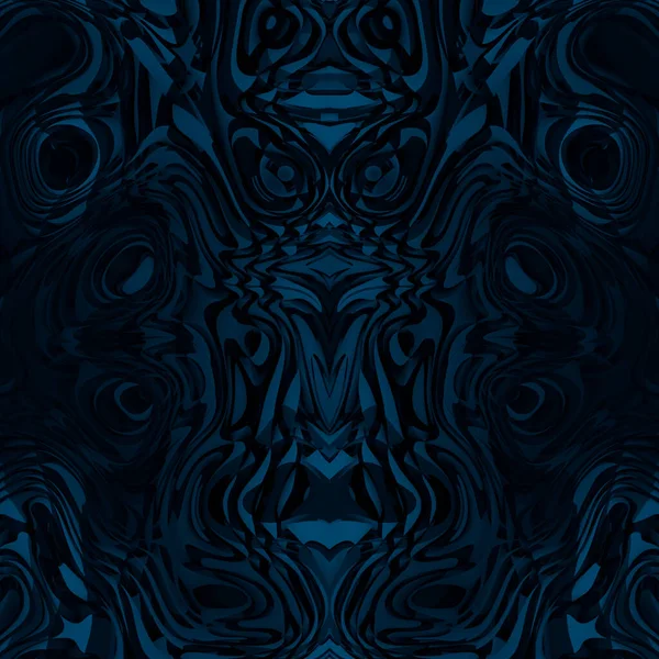 Minimalistic Abstract Blue Background Ultramarine Animal Faces Masks Kaleidoscope Psychology — Stock Photo, Image