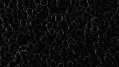 Kabarcık hareketi gibi tüm ekran hacim dalgası yüzeyinde bir sürü baloncuk 