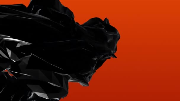 Black Abstraction Color Background Loop Material Design Animation — Stock Video