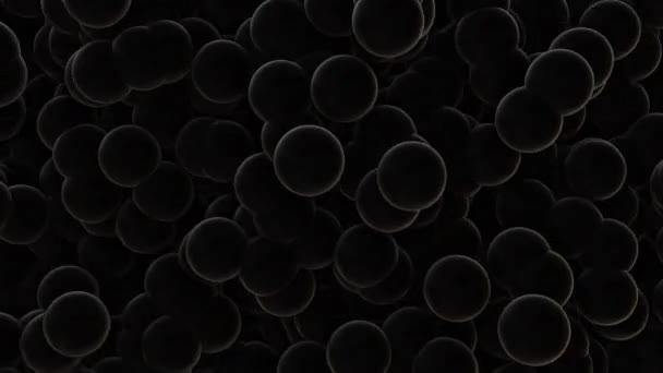Egy Csomó Buborékok Felületen Egész Képernyőn Volumetrikus Hullám Mint Mozgás — Stock videók
