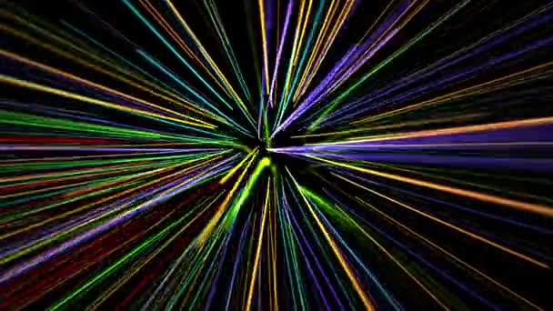 Glowing Waved Lines Abstract Video Background — Stock Video