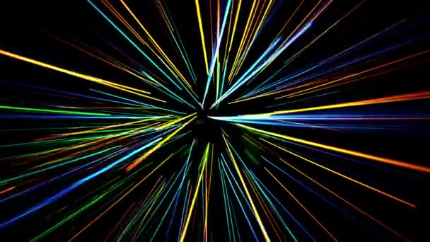 Glowing Waved Lines Abstract Video Background — Stock Video