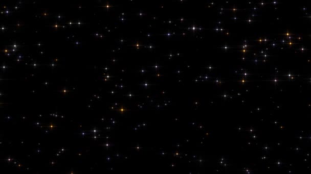 animation de cartes vidéo de voeux de vacances avec étoiles scintillantes et fond scintillant 