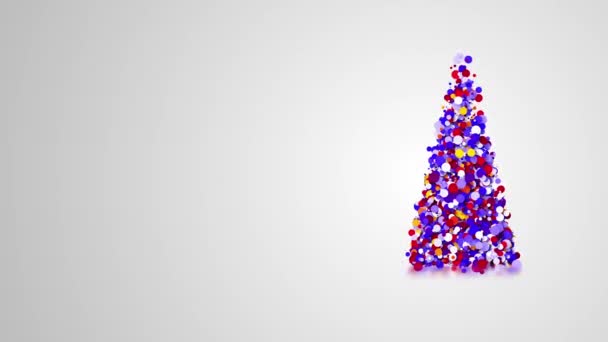Tarjeta Felicitación Vídeo Simple Con Feliz Navidad Vacaciones Año Nuevo — Vídeo de stock