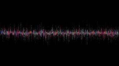 Ses kaydının görselleştirilmesi yapay zeka dalga dengeleyicisi ve ses dalgalarının görselleştirilmesi