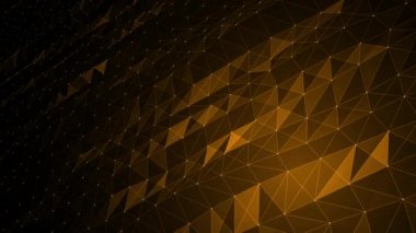 Geometrik soyut bilgisayarın soyut üç boyutlu canlandırması. Döngü animasyonu geometrik model arkaplan animasyonu. 