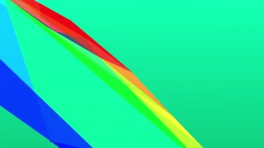 soyut renkli çokgen kristal yüzey geometrik üçgenler yavaş çekim arkaplanı 